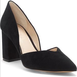 1.State Suede Selim Pointed Toe Pump - Black